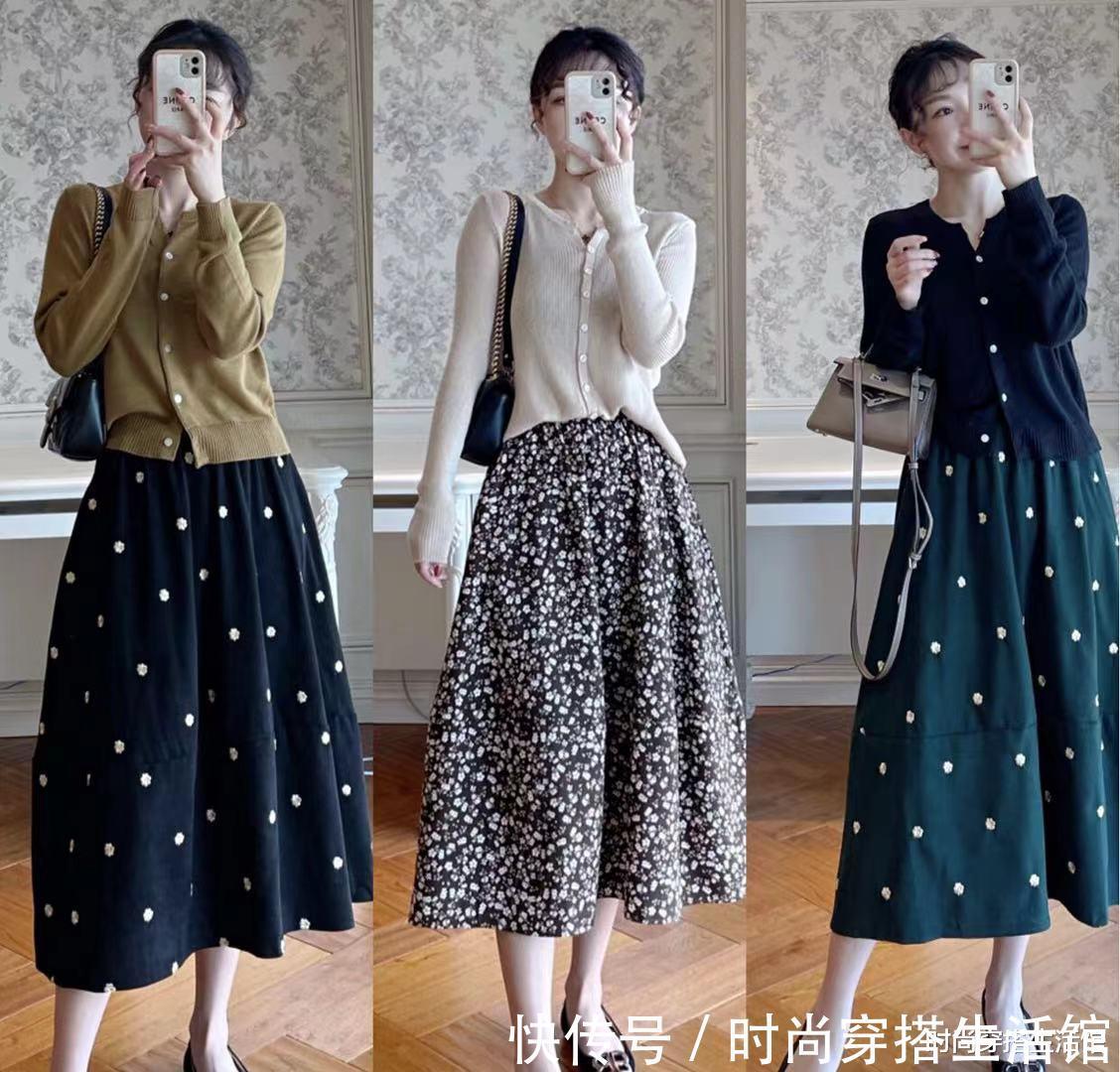 秋天|立秋后,半裙不用买太多,有这“5条”就够了,搭毛衣外套都好看