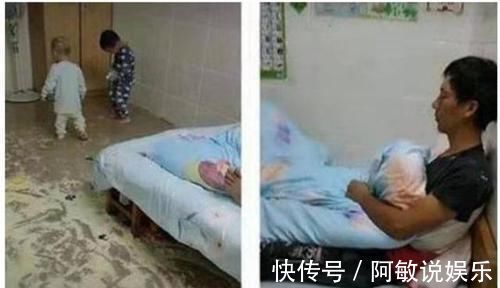 奶粉|“最淡定爸爸”火了,任由宝宝们玩奶粉,网友:这是家里有矿吗?