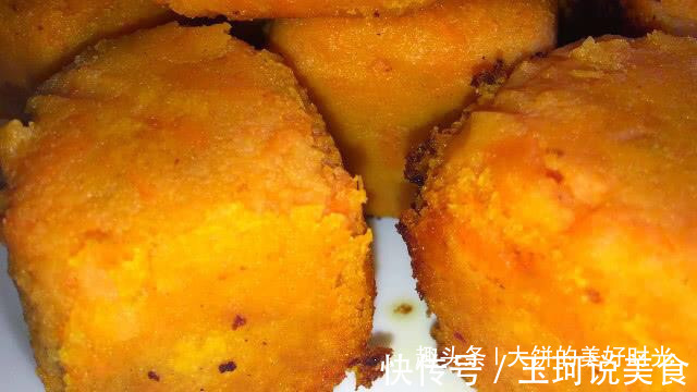 3个红薯,教你做好吃的红薯饼,酥香好吃,孩子一口一个吃的过瘾