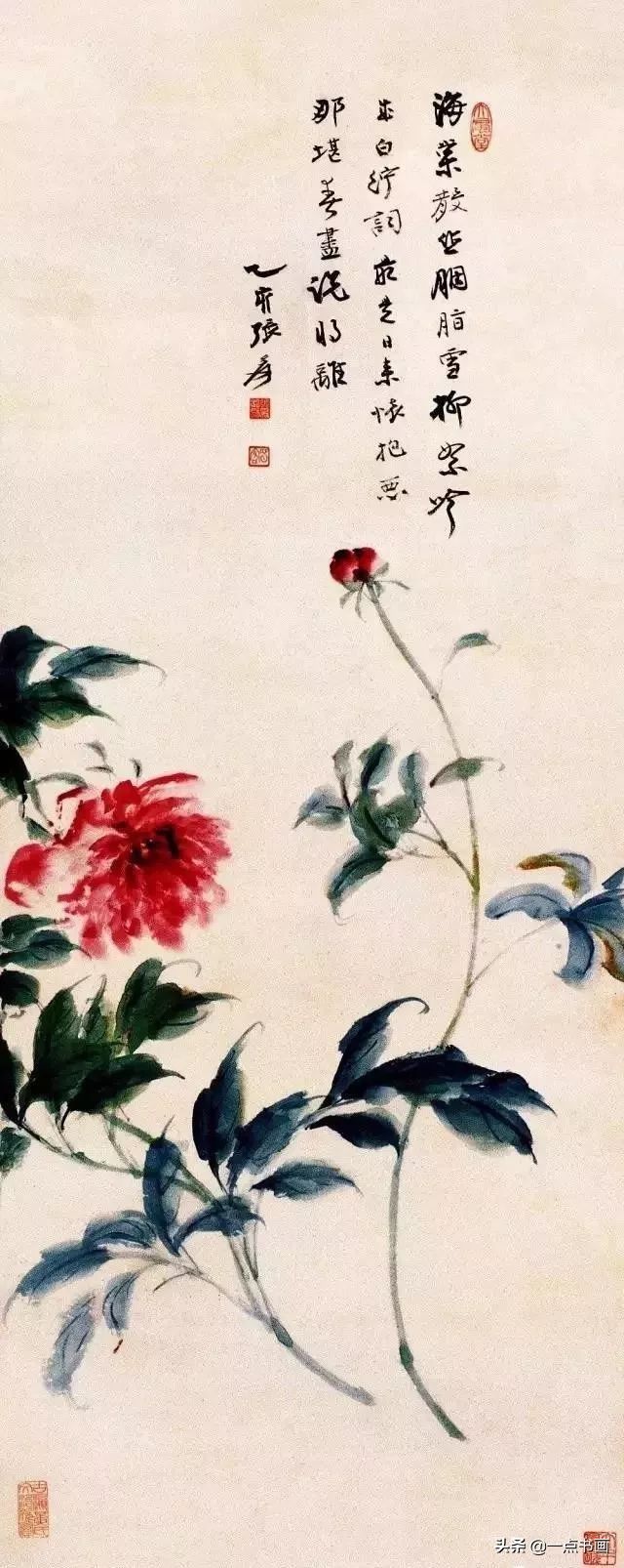 工笔&张大千 花鸟画100幅高清欣赏