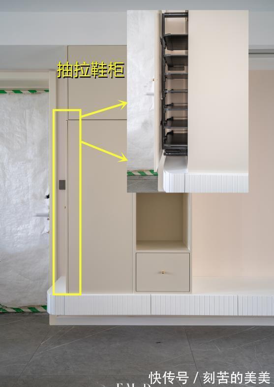 餐边柜|想要书架还不简单,玄关柜空出一列用来放书,进门就很有格调!