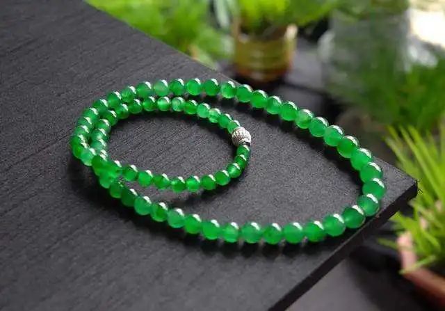 花式链$翡翠项链鉴赏,时尚与经典的完美结合