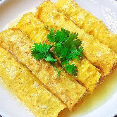 蛋液|鸡汁鲜肉蛋卷