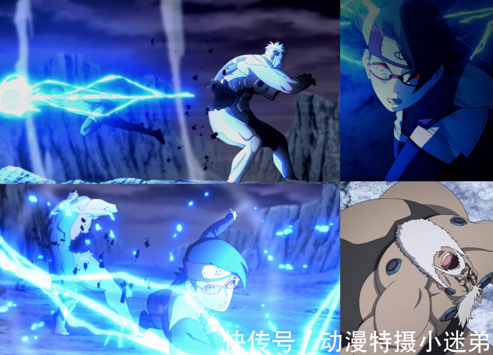 博人|佐良娜首次释放千鸟,神似佐助,博人被拍扁,激活桃式获新形态!