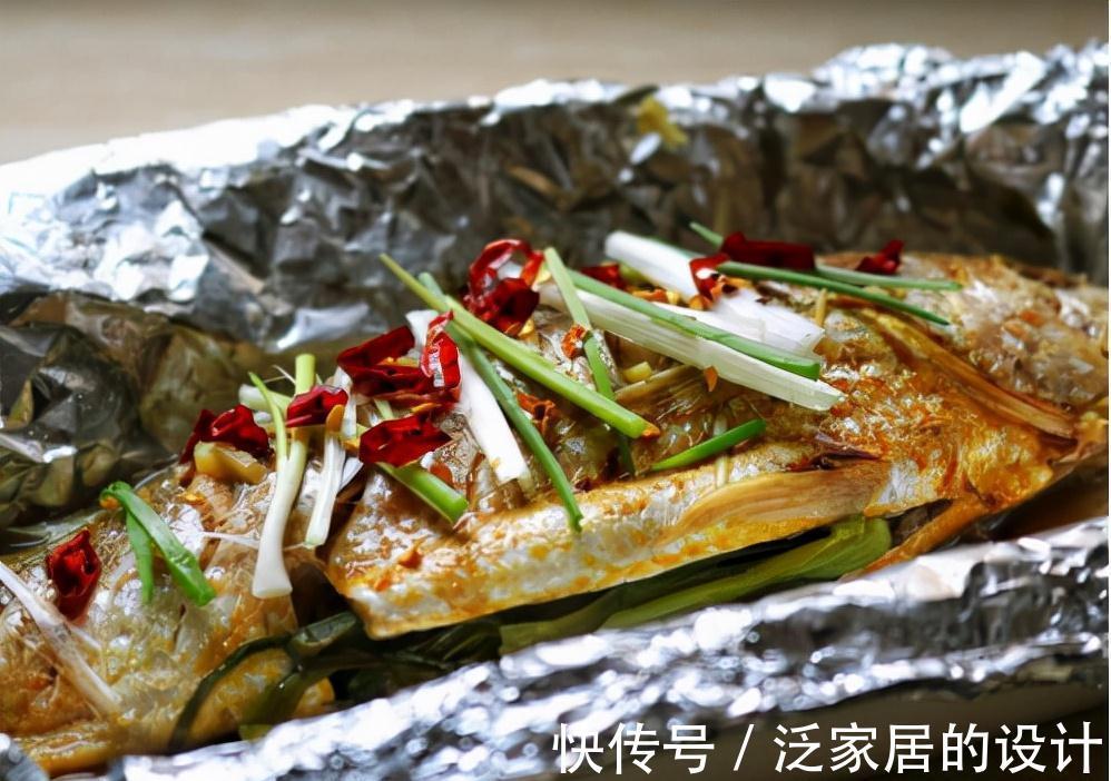 美味|大黄鱼送进烤箱很美味，外酥里嫩，家人都爱吃