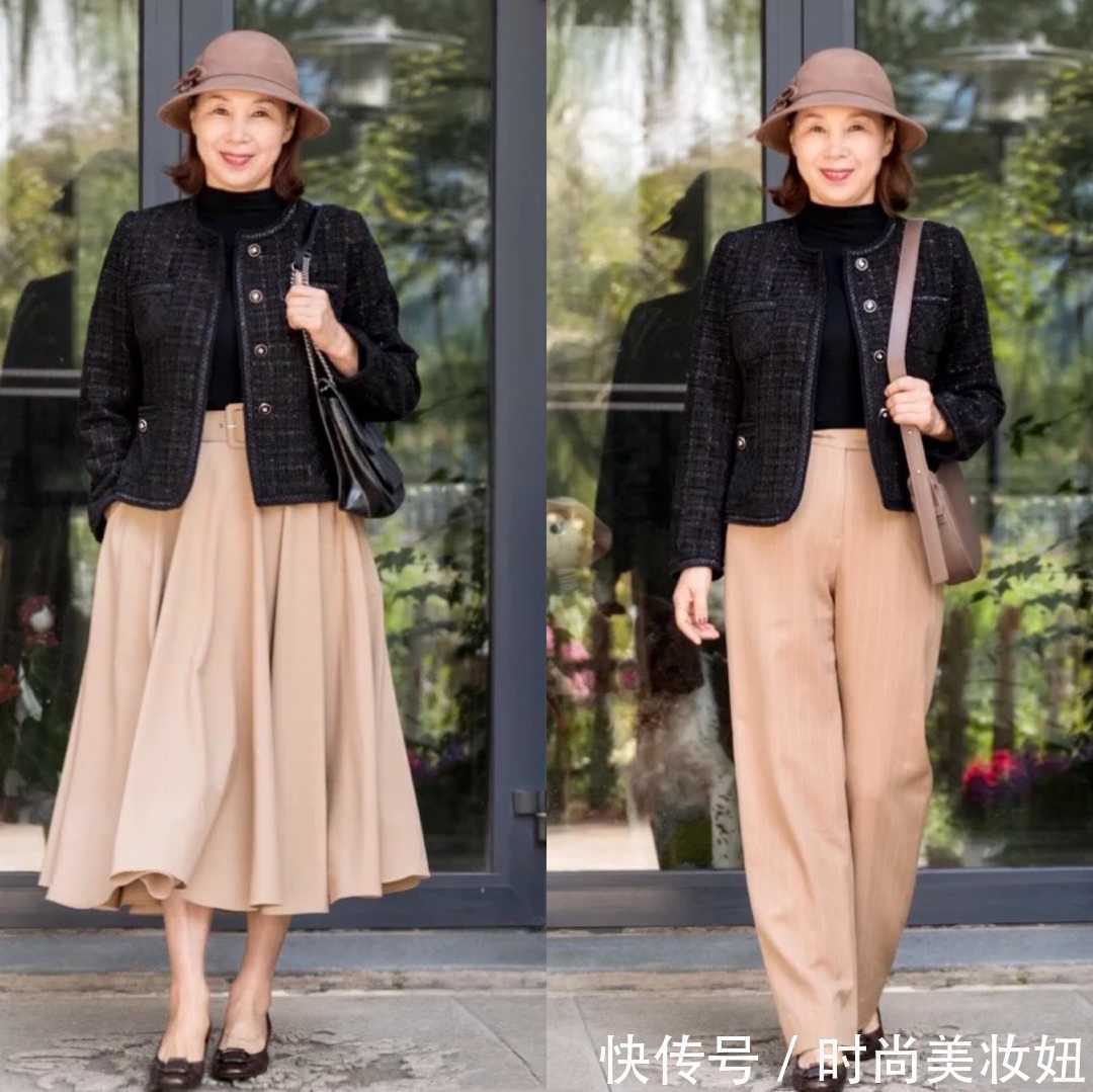 优雅 这才是“普通奶奶”该有的穿搭,不扮嫩不做作,照着穿优雅时髦
