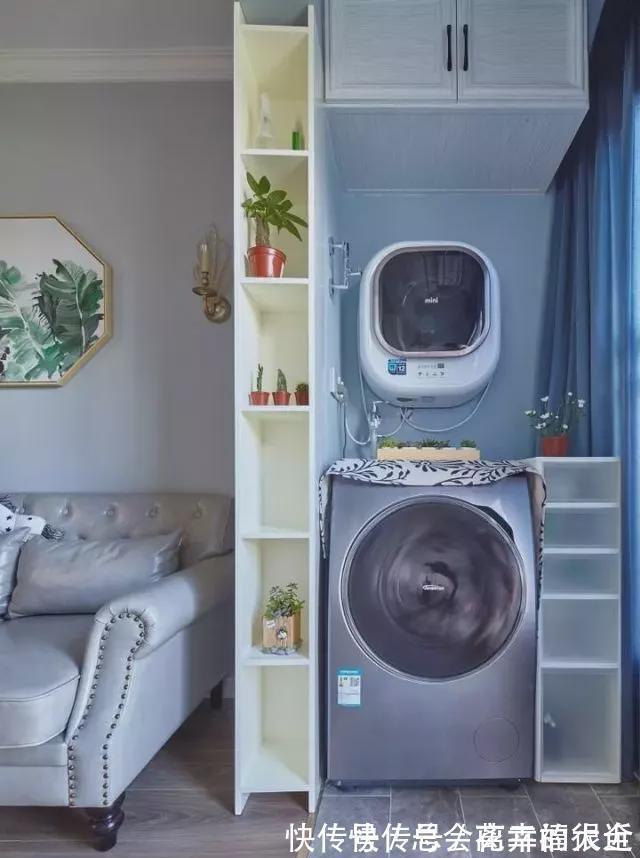 柜子|70平米小户型，全屋简洁清爽又雅致，到处都打满了柜子，储物超强