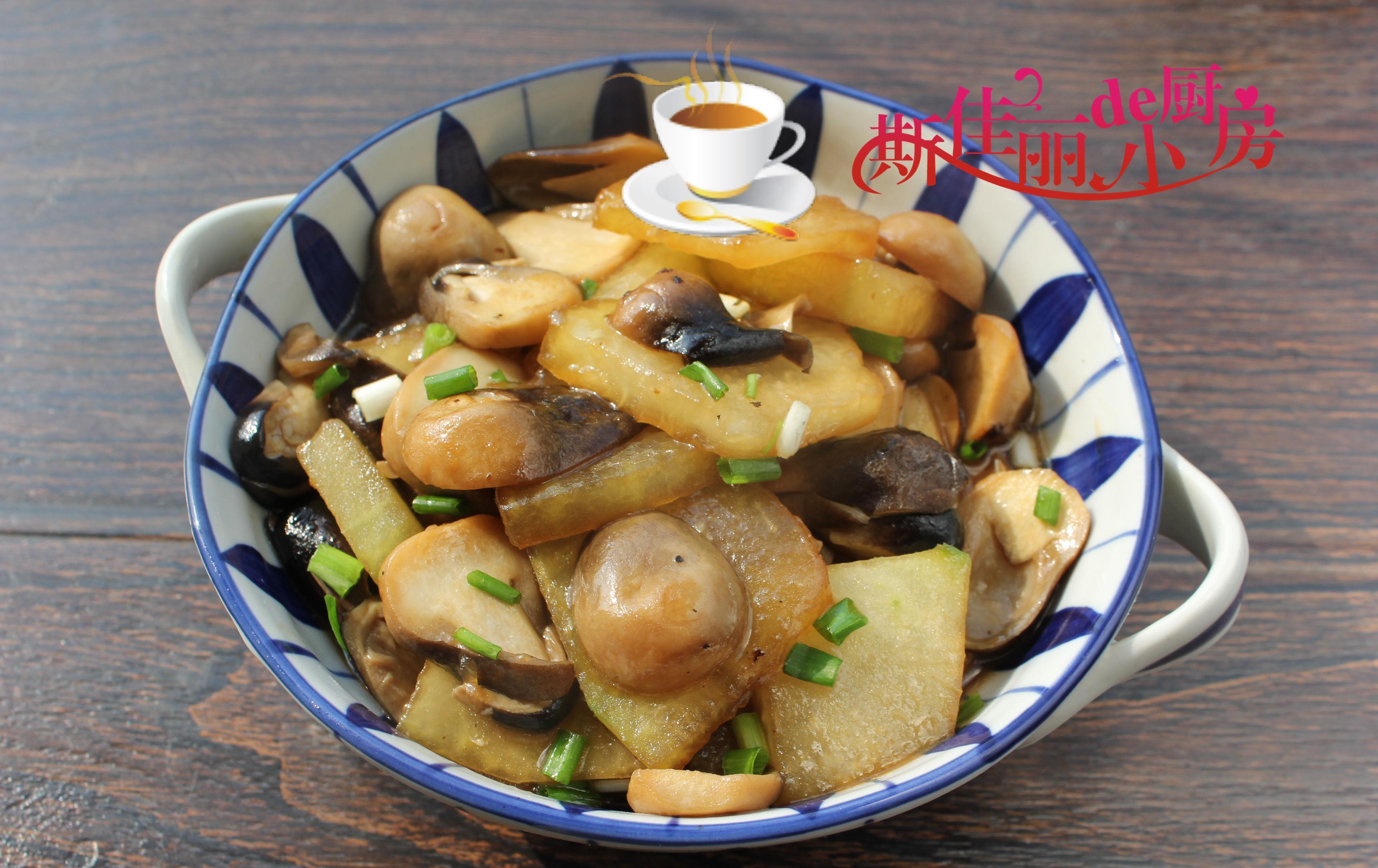 吃肉|冬瓜草菇是绝配，低脂又饱腹，宁可不吃肉也要吃，清肠刮油润肤