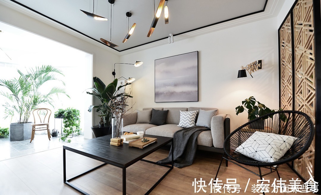 玄关|166㎡现代主义3室2厅，电视背景墙还能这样设计！