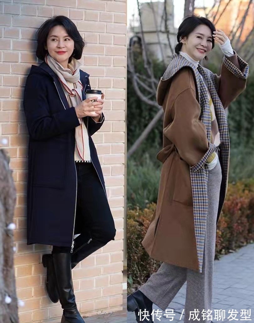 中年女人|中年女人冬装这样穿搭,优雅大气又有时尚感,保暖舒适还显年轻