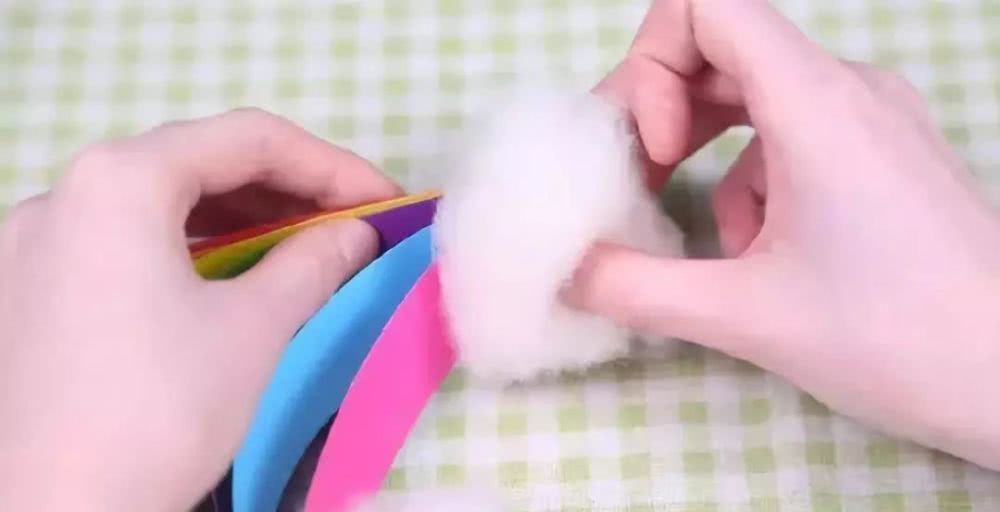 七色|和孩子一起制作七色彩虹挂件,挂在小房间,赏心悦目