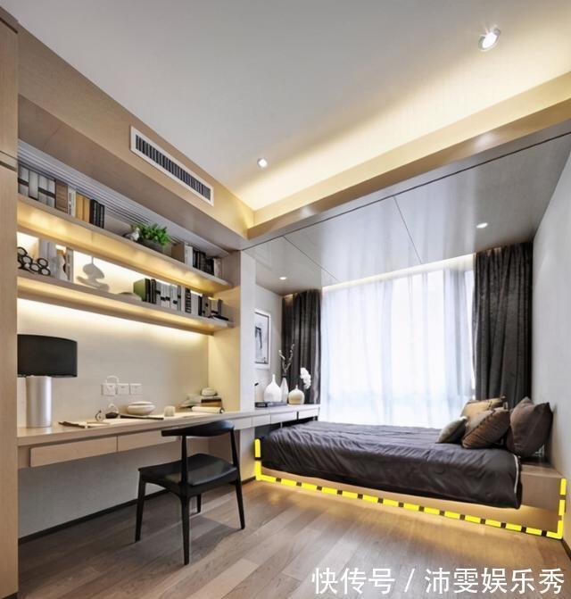 收纳床|常规榻榻米可以淘汰了,多打个台阶变成收纳床,还能多个休闲区