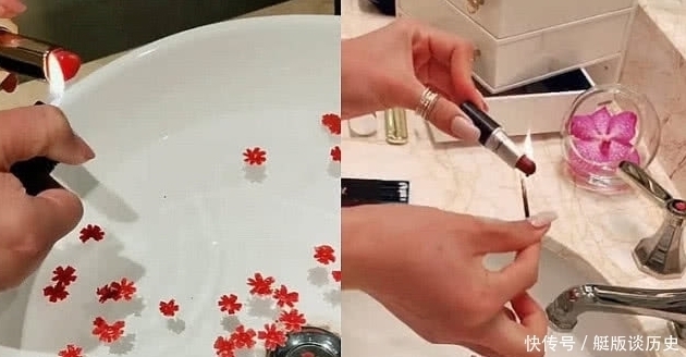 同样是毁口红:文科生用踩,理科生用烧,看到美术生:真舍得!