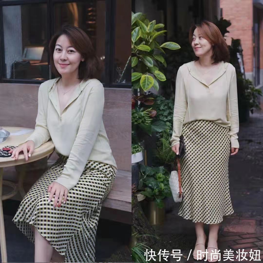 姐姐|气质好并不是只靠颜值,这位40岁姐姐靠穿搭赢得优雅,太美了