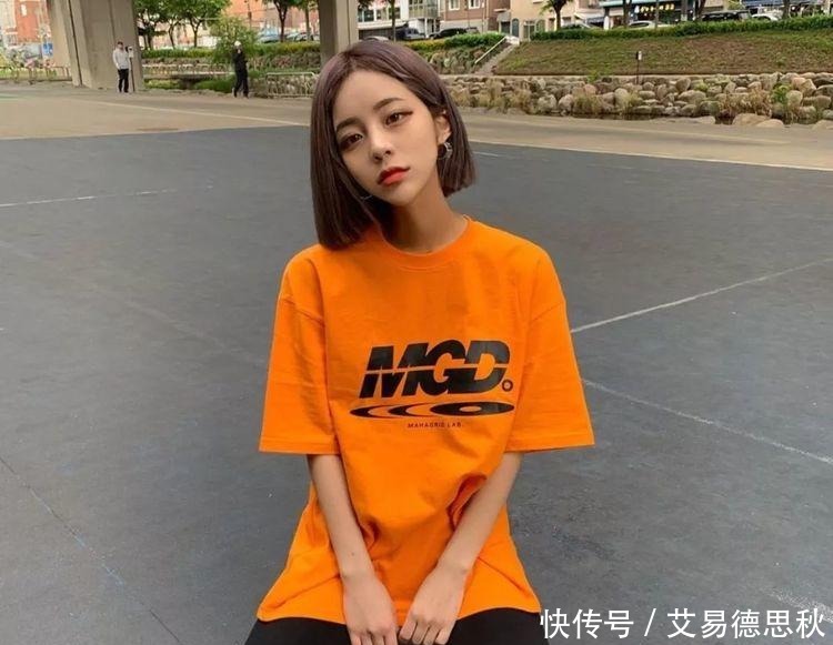 短发“一刀切”,不打理也好看