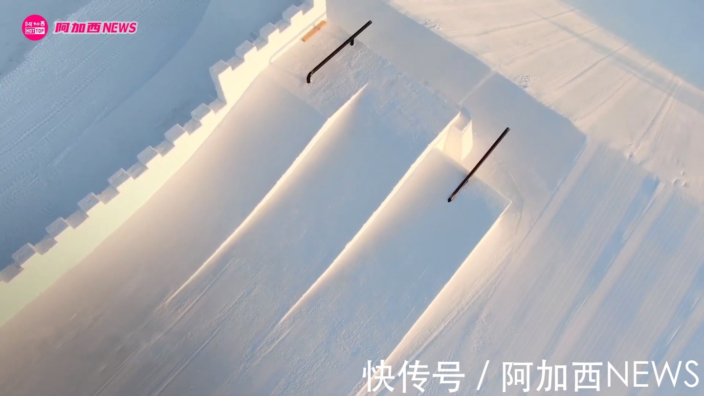 坡面|?当外国人看到2022北京冬奥会长城主题赛道,会有什么反应呢?