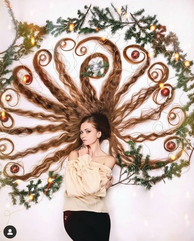 长发公主|现实版长发公主:17年没剪过头发,头发长达1.72米