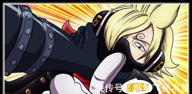 路飞|海贼王漫画同人版山治败给了King,索隆急忙拦住了King