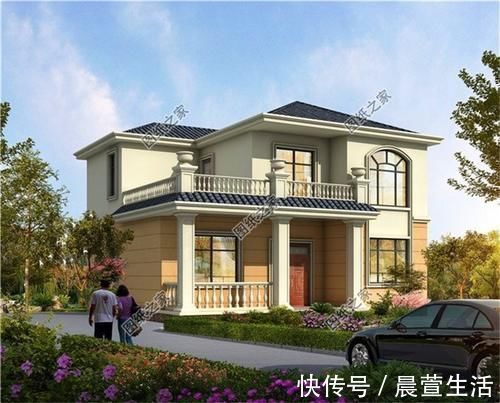 卫生间|推荐三款二层自建房设计图,占地不超过120平米,依旧大气时尚