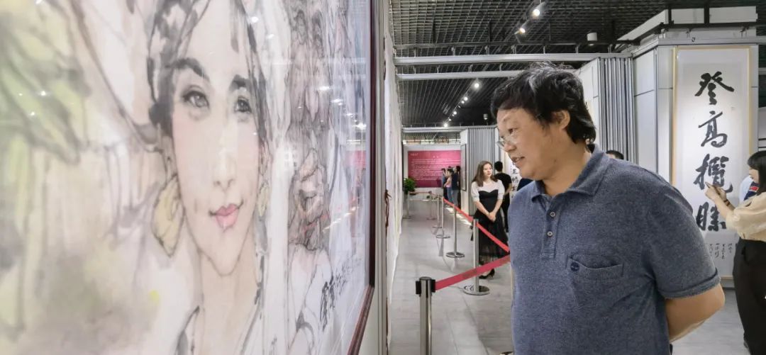 梁岩|丹青结同心，彩墨颂党恩—梁岩、刘永泽、罗丹青书画联展揭幕