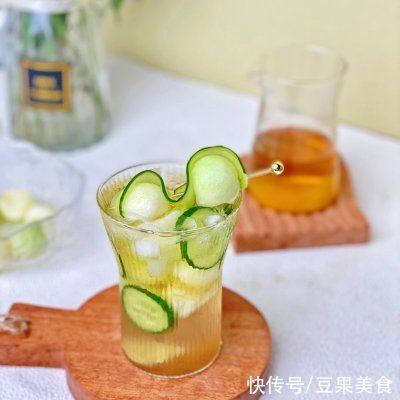 流光舞|#一周减脂不重样#蜜瓜青瓜气泡茶?我的低卡快乐水
