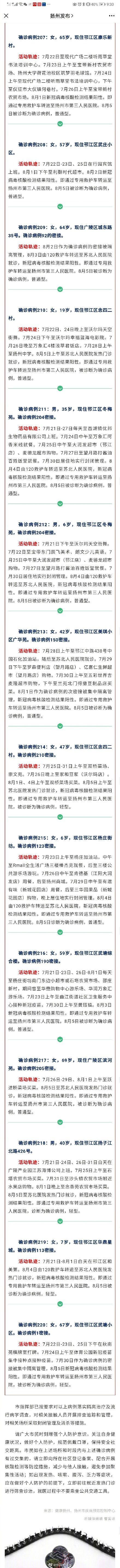 扬州|江苏扬州公布新增58例确诊病例活动轨迹
