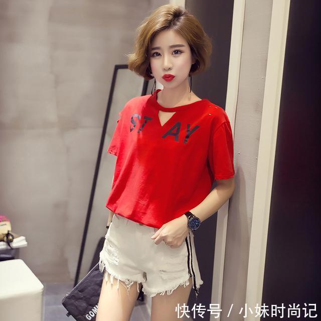 针织面料|美丽是穿出来的,有这么一款百搭T恤,你想不美都难