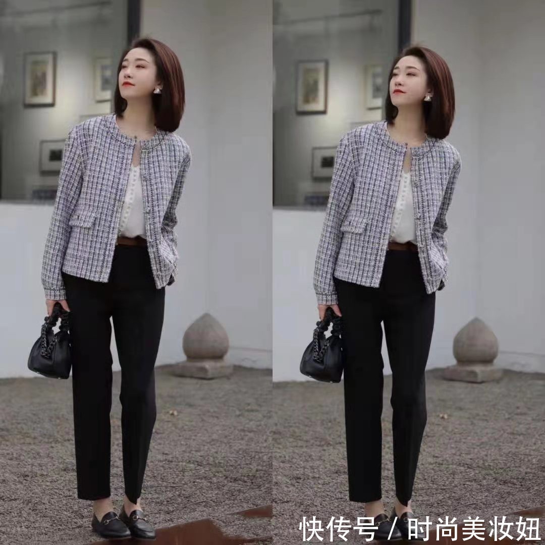 技巧|中年女人穿“小香风”更优雅,只要掌握技巧,随便穿都很显贵