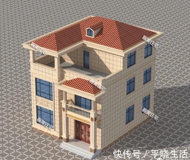 面宽|93×12米农村别墅,配堂屋且南北通透,主体造价30万