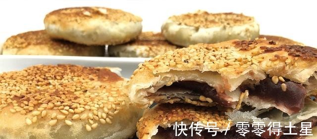 豆沙馅|芝麻豆沙酥饼，制作简单，层层酥脆，一口下去直掉渣，香酥可口！