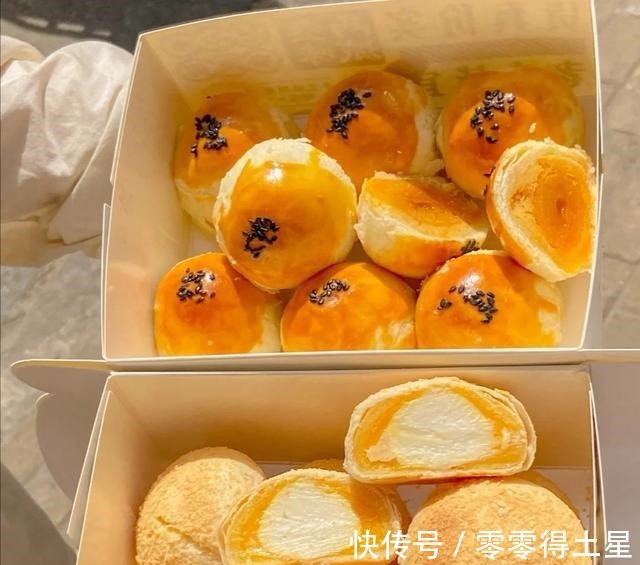 南京探店，超好吃的糖桂花芋苗厚蛋挞，太适合秋天了！