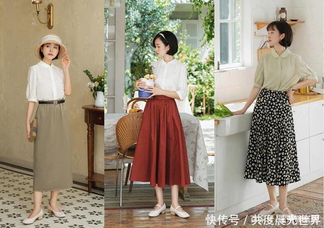优雅|早秋火了“法式衬衫”,气质时尚别致,搭配半裙阔腿裤优雅显高级