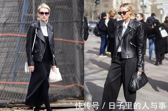 高跟鞋 机车夹克不仅可盐,还能穿出女人味,5种搭配思路让你美出高度!