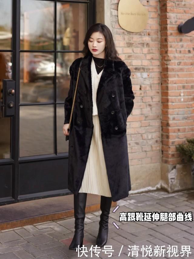 大衣+高跟靴=今年最洋气搭配,时髦又高级,不管穿多久都不过时