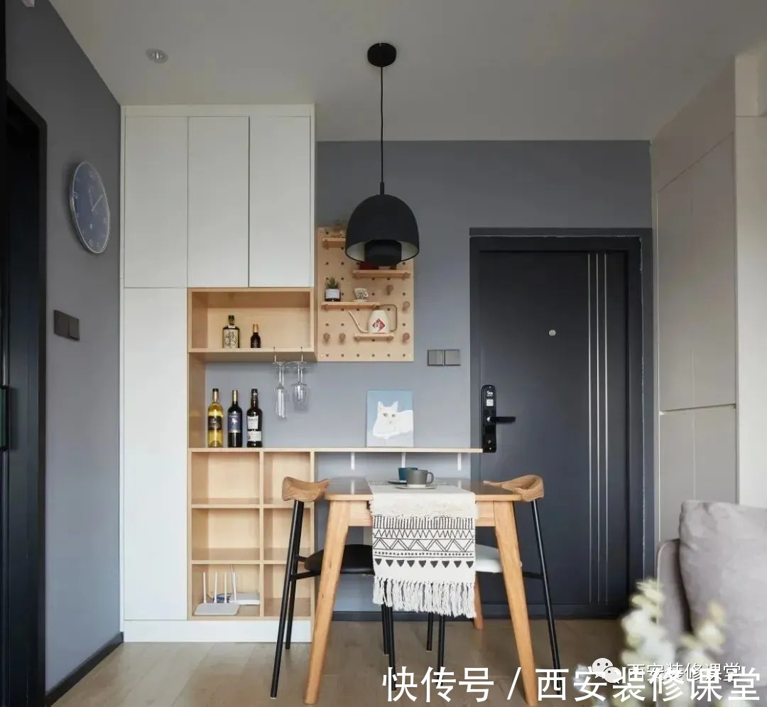 布局|60㎡一室一厅装修,单身颜值家