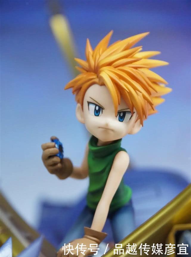 靓仔|数码宝贝钢铁加鲁鲁手办,大和骑着加鲁鲁,重温儿时经典形象