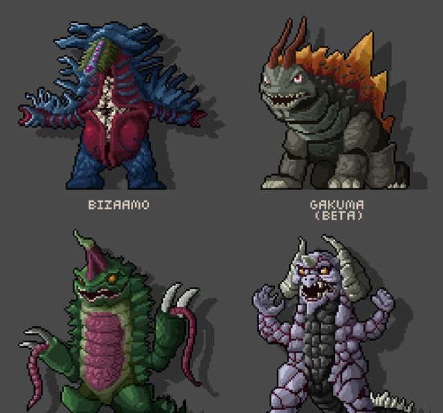 像素|迪迦奥特曼、怪兽像素化插画合集