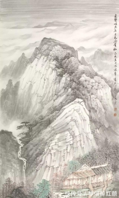 山水画#张照兵:超高天赋的80后画家,兼具学术价值和艺术影响力