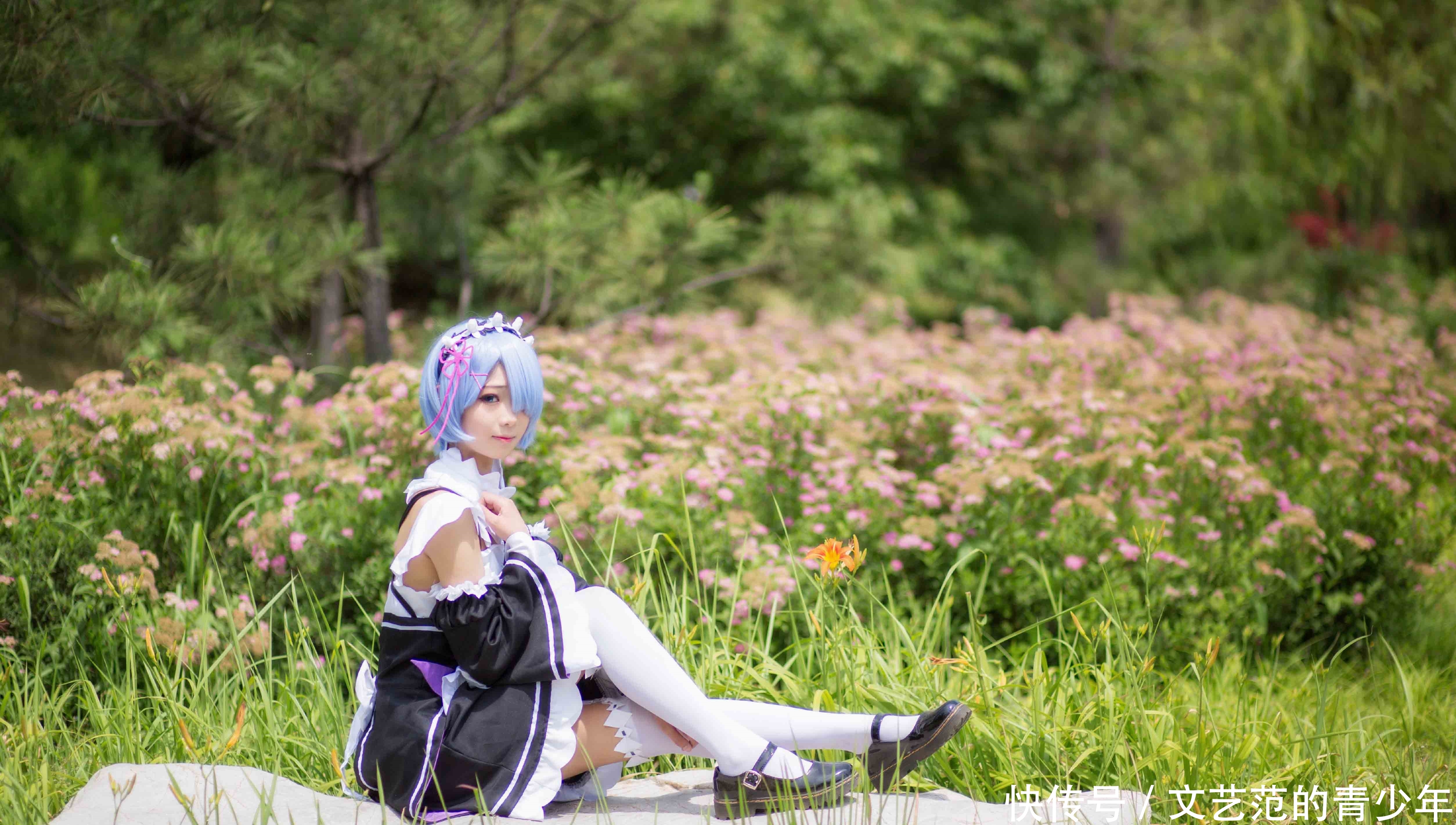 正片|cos:女仆装的蕾姆妹子cos正片@?羽天Shine