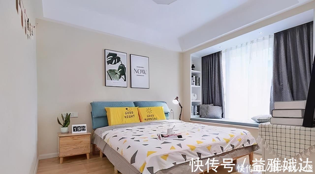 清新|夫妻的76㎡北欧风一室,清新明亮宽敞,独立衣帽间太棒了,漂亮!