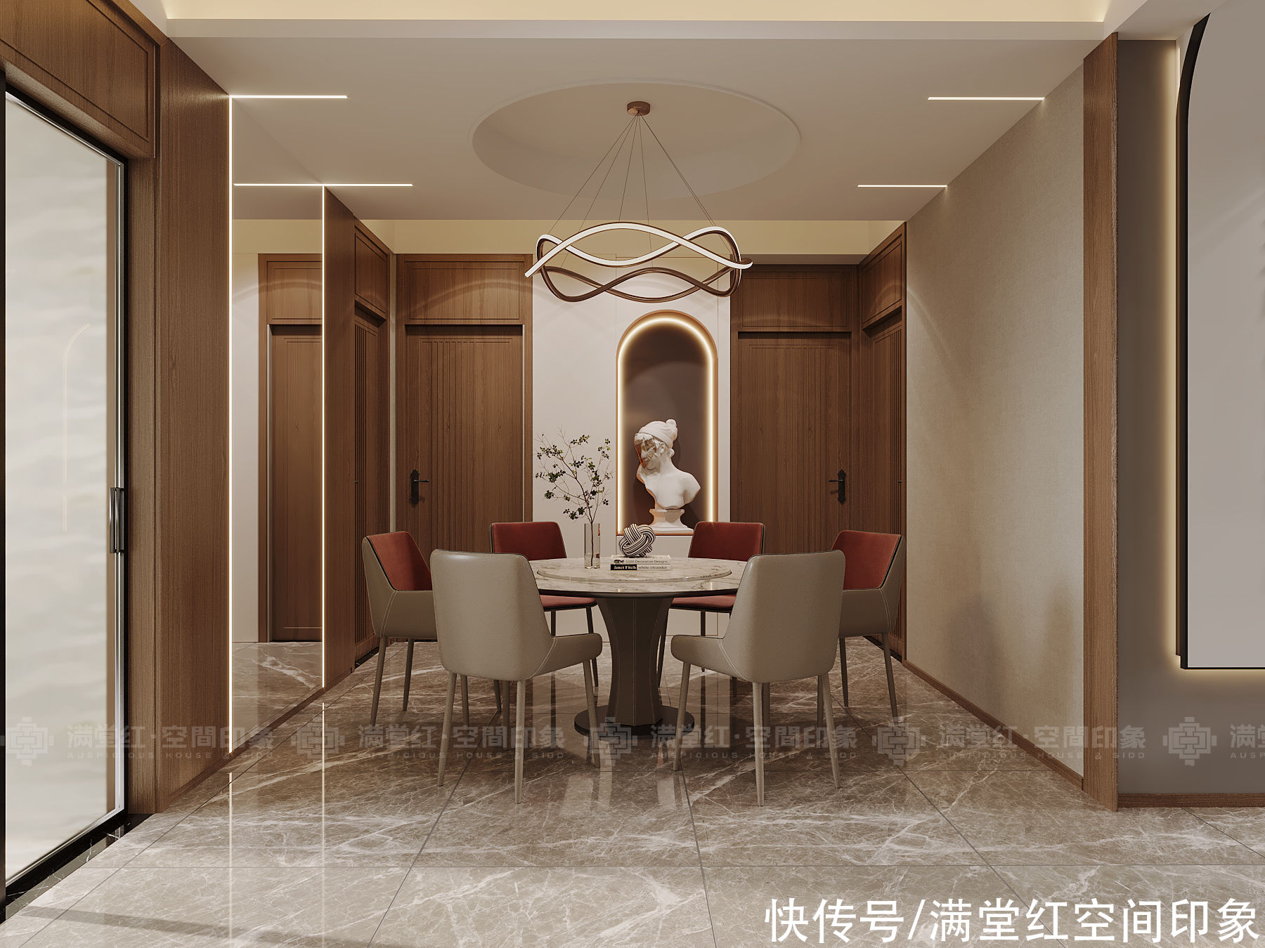 时尚|大户型的装修设计创想，与众不同的轻奢风，多种元素的碰撞