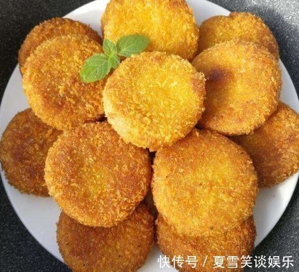 超美味|做南瓜饼时,还在用油炸大厨教你“1招”,低油少糖超美味