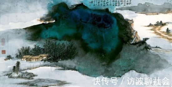 作品!淡妆浓抹总相宜—得张大千指点的彩墨山水画家张国民作品赏析