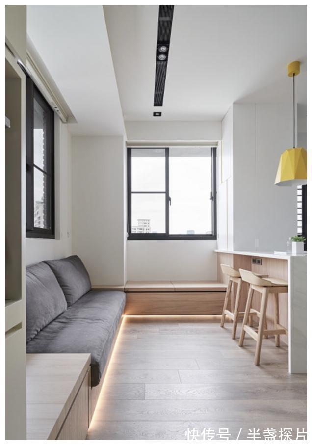 空间|40㎡两房一厅,全屋打满柜子,称得到上小户型“教科书”式设计!