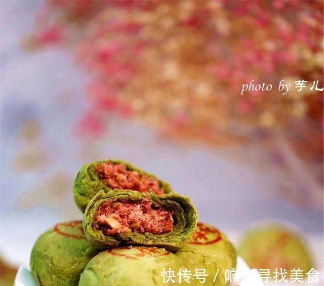 抹茶|抹茶鲜花饼，花香四溢酥到掉渣，一开口停不了，完美配方一学就会！