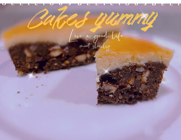 布朗尼坚果芝士蛋糕