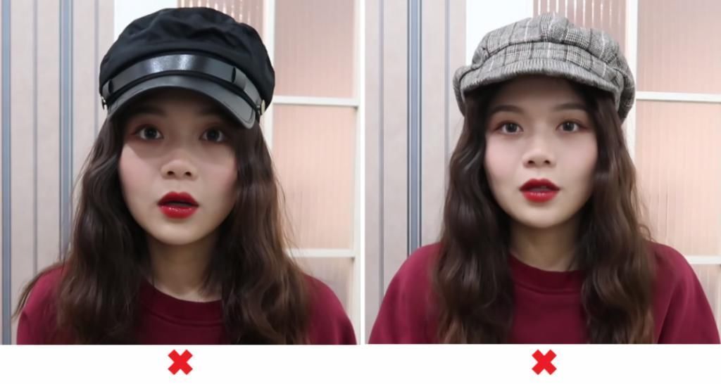 脸小|大脸女孩怎么选帽子,才能好看又显脸小?