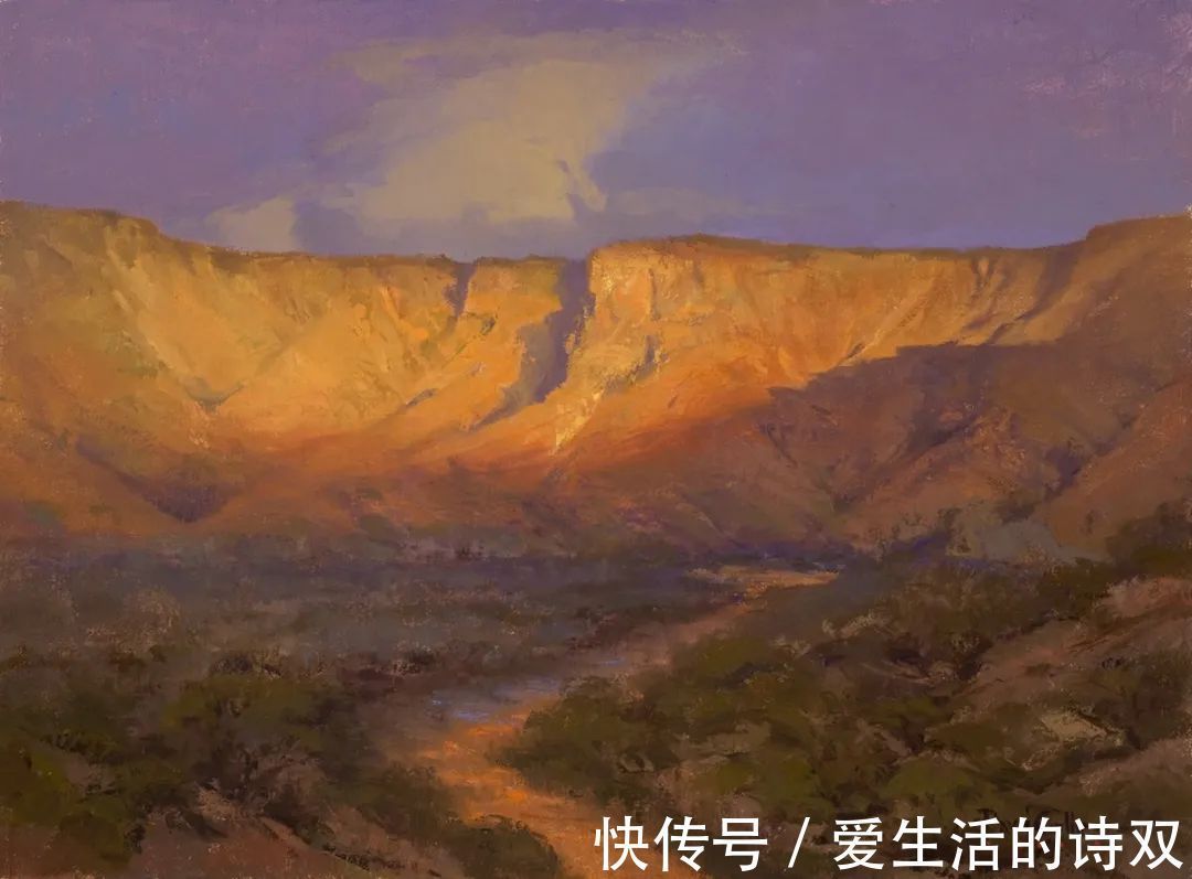 卢伯克$大卫·格里芬的风景油画高清图,放大看,更迷人