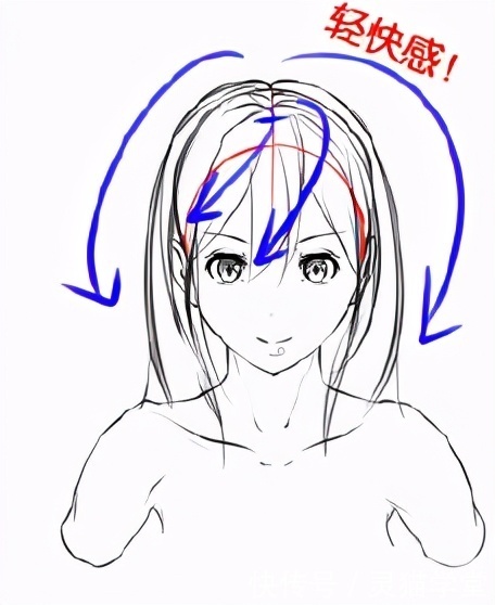 头发怎么画出层次感?教你头发走向和层次的绘画技巧!