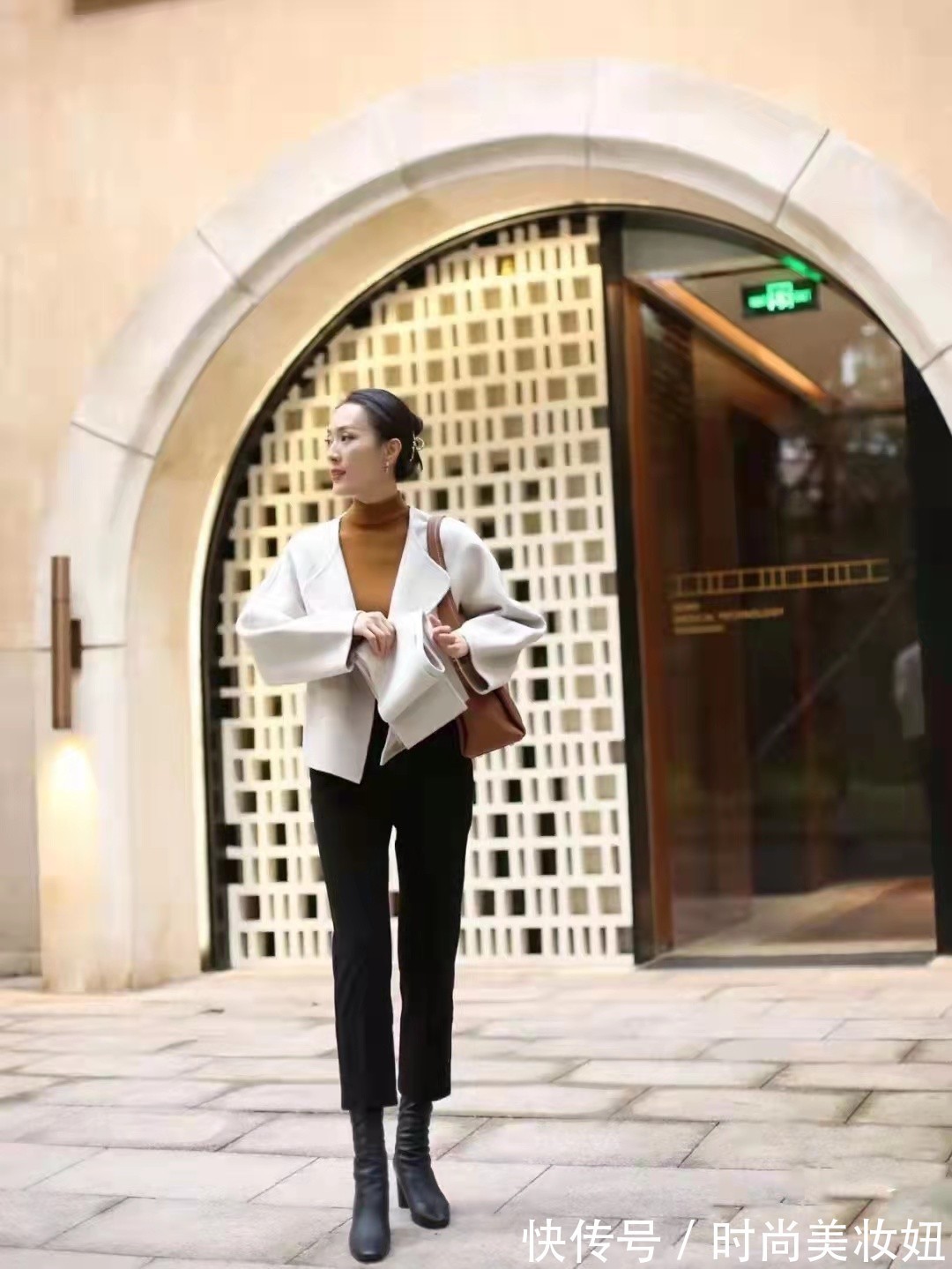 孟晚舟|这是我见过最“显贵”的冬季穿搭,不冻腿还很洋气,真高级